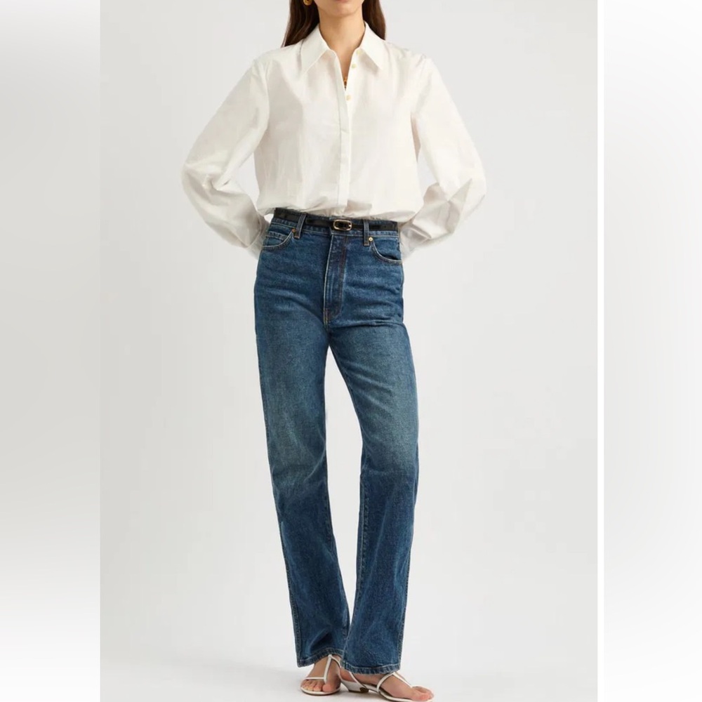 Khaite Minta Cotton Shirt, 4, White - Picture 3 of 12